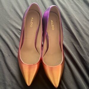 Aldo purple and orange ombré Size 9 heel